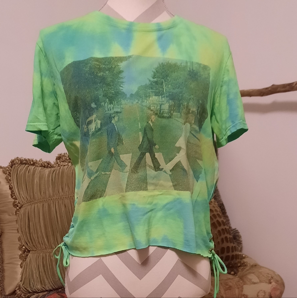 One-of-a-kind Chopped & Cropped Beatles Tee